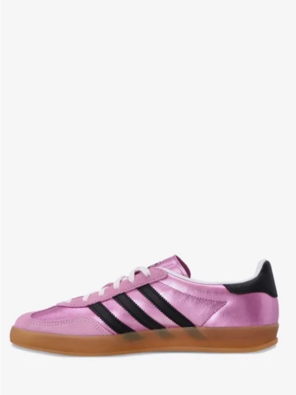 adidas Gazelle Pink with Black Stripes and Gum Sole - Picture 3 of 9